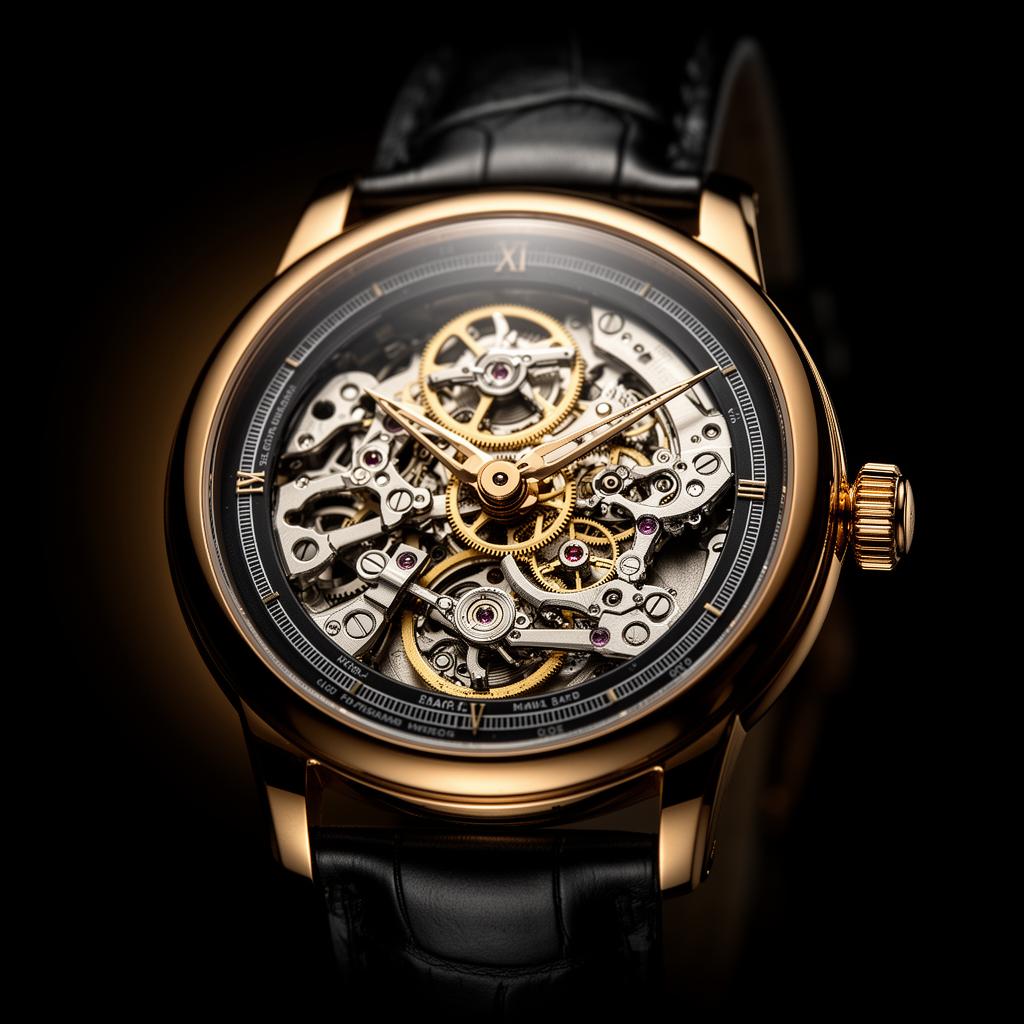 Luxury skeleton watch